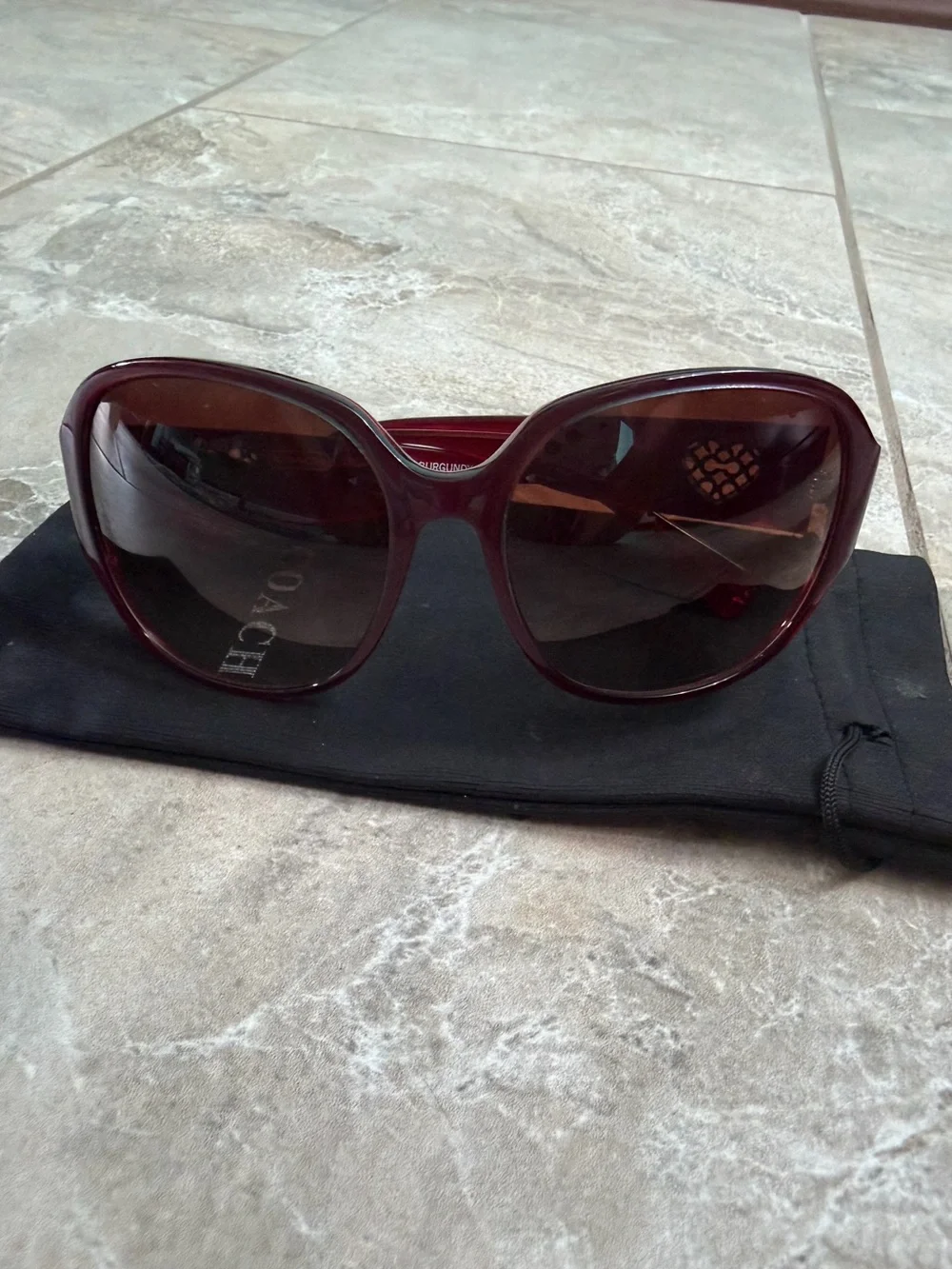 Coach Greer Burgundy Sunglasses S8019
